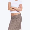 Layered Mesh Midi Skirt – Khaki/Burgundy – Floral Layered Mesh Midi Skirt – Khaki/Burgundy – Floral