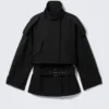 Layered Technical Trench Coat – Black Layered Technical Trench Coat – Black