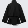 Layered Technical Trench Coat – Black Layered Technical Trench Coat – Black
