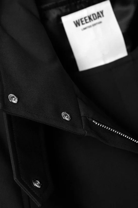 Layered Technical Trench Coat – Black Layered Technical Trench Coat – Black