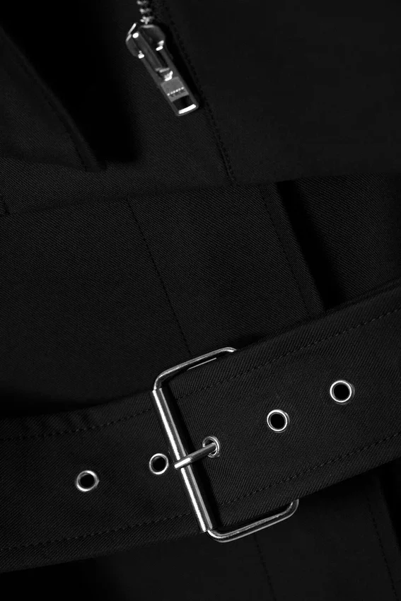 Layered Technical Trench Coat – Black Layered Technical Trench Coat – Black