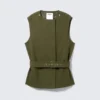 Layered Technical Trench Coat – Khaki Green Layered Technical Trench Coat – Khaki Green
