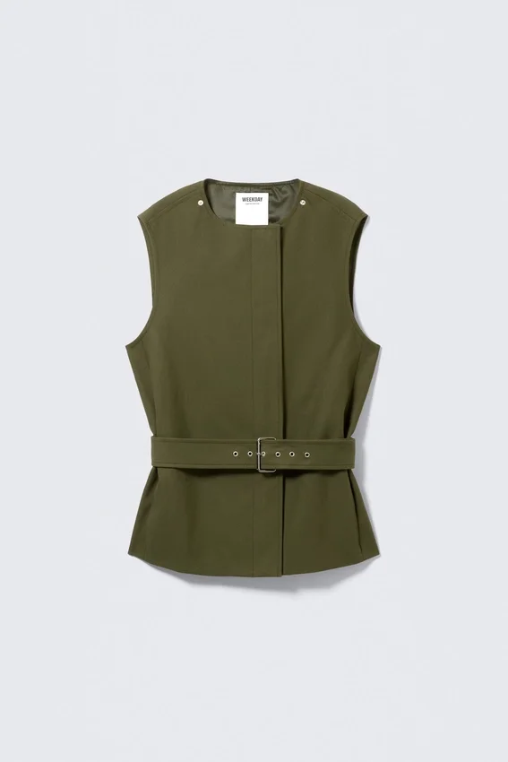 Layered Technical Trench Coat – Khaki Green Layered Technical Trench Coat – Khaki Green
