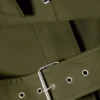 Layered Technical Trench Coat – Khaki Green Layered Technical Trench Coat – Khaki Green