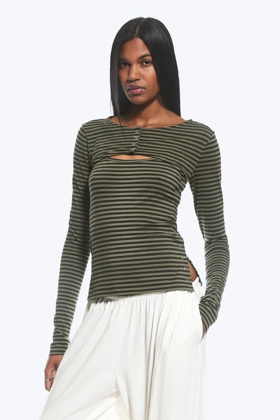 Layered Two-Piece Bolero Singlet – Dusty Khaki Green Layered Two-Piece Bolero Singlet – Dusty Khaki Green