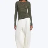 Layered Two-Piece Bolero Singlet – Dusty Khaki Green Layered Two-Piece Bolero Singlet – Dusty Khaki Green
