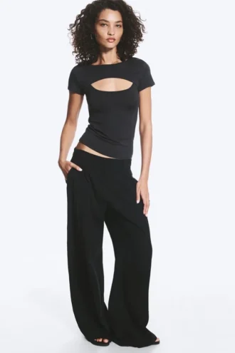 Layered Two-Piece Bolero Top – Dark Grey Layered Two-Piece Bolero Top – Dark Grey