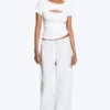 Layered Two-Piece Bolero Top – White Layered Two-Piece Bolero Top – White