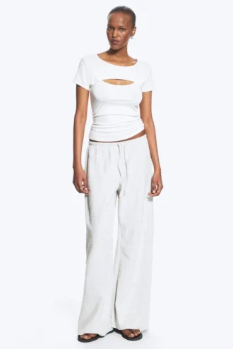 Layered Two-Piece Bolero Top – White