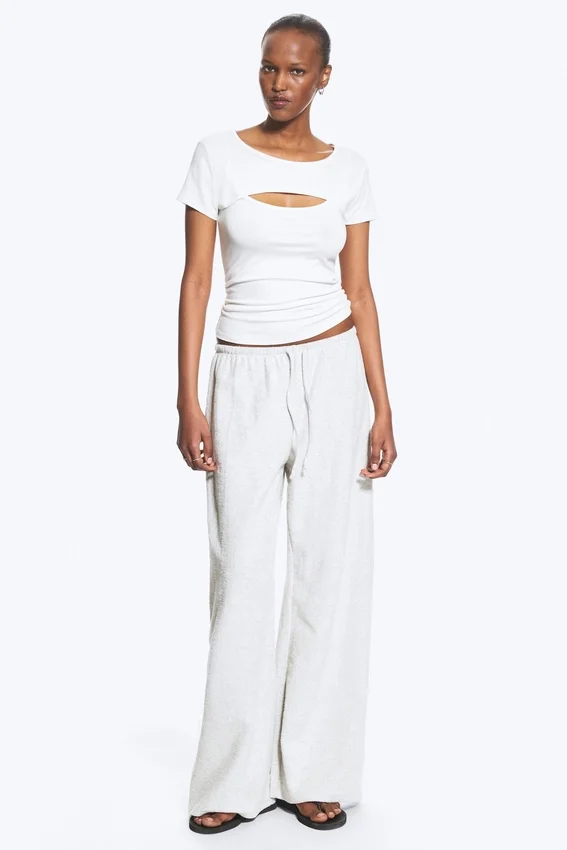 Layered Two-Piece Bolero Top – White Layered Two-Piece Bolero Top – White