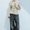Lean Buttoned Jacket – Dusty Mole Lean Buttoned Jacket – Dusty Mole