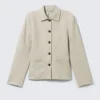 Lean Buttoned Jacket – Dusty Mole Lean Buttoned Jacket – Dusty Mole