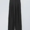 Lilah Linen Mix Trousers – Black Lilah Linen Mix Trousers – Black