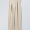 Lilah Linen Mix Trousers – Light Beige Lilah Linen Mix Trousers – Light Beige