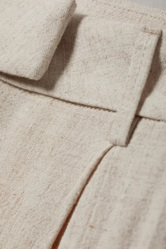 Lilah Linen Mix Trousers – Light Beige Lilah Linen Mix Trousers – Light Beige
