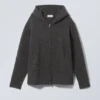 Logan Oversized Soft Knit Cardigan – Dark Grey Logan Oversized Soft Knit Cardigan – Dark Grey