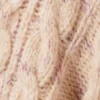 Long Cable Knit Textured Sweater – Beige – Pink Neps Long Cable Knit Textured Sweater – Beige – Pink Neps