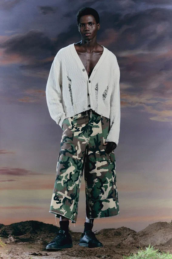 Long Cotton Cargo Shorts – Classic Camo Long Cotton Cargo Shorts – Classic Camo