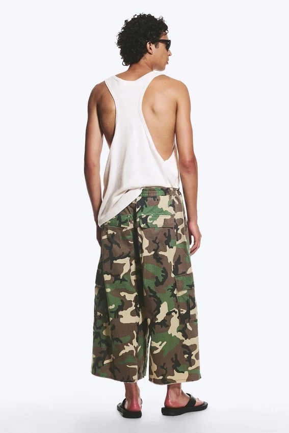 Long Cotton Cargo Shorts – Classic Camo Long Cotton Cargo Shorts – Classic Camo
