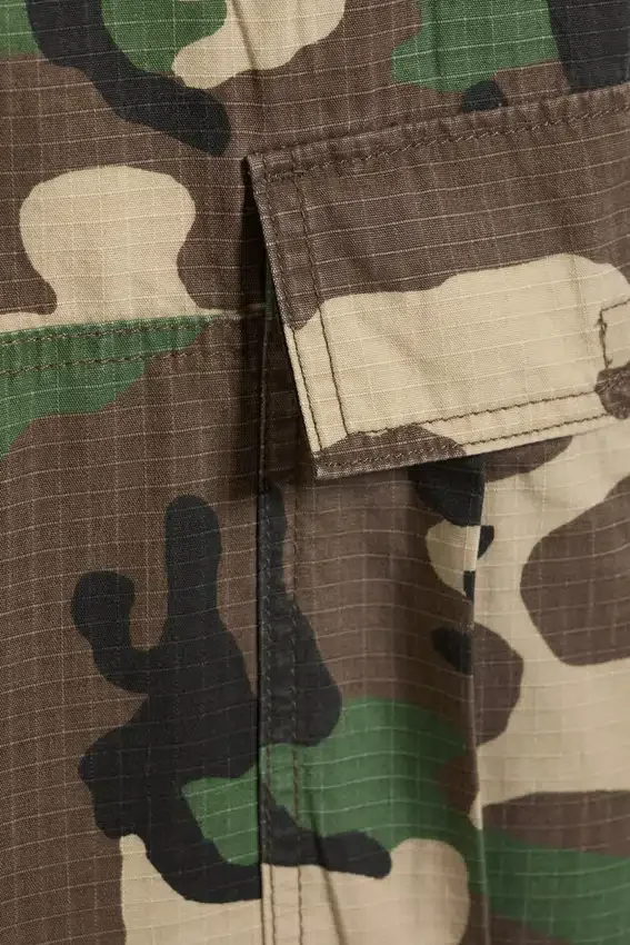 Long Cotton Cargo Shorts – Classic Camo Long Cotton Cargo Shorts – Classic Camo