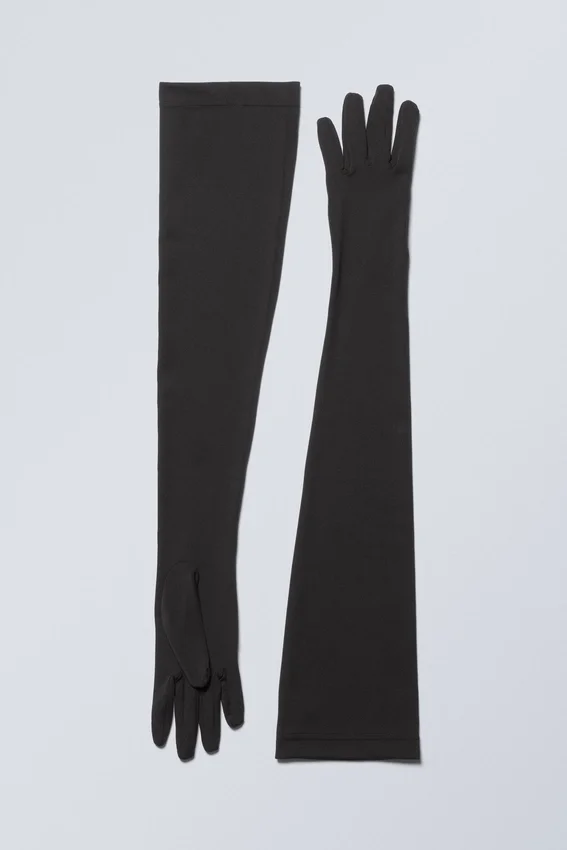 Long Finger Gloves – Black Long Finger Gloves – Black