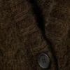 Long Knit V-Neck Cardigan – Dark Brown Long Knit V-Neck Cardigan – Dark Brown