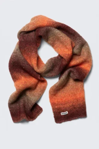 Long Ombre Scarf – Orange Ombre