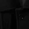 Long Oversized Wool-Blend Coat – Black Long Oversized Wool-Blend Coat – Black