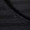 Long Sleeve Cotton Top – Striped Dark Blue Long Sleeve Cotton Top – Striped Dark Blue