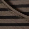 Long Sleeve Cotton Top – Striped Dark Brown Long Sleeve Cotton Top – Striped Dark Brown