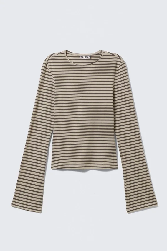 Long Sleeve Cotton Top – Striped Mole Long Sleeve Cotton Top – Striped Mole