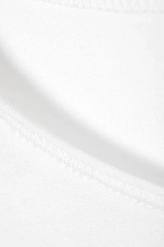 Long Sleeve Cotton Top – White Long Sleeve Cotton Top – White