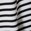 Long Sleeve Cotton Top – White – Black Stripes Long Sleeve Cotton Top – White – Black Stripes