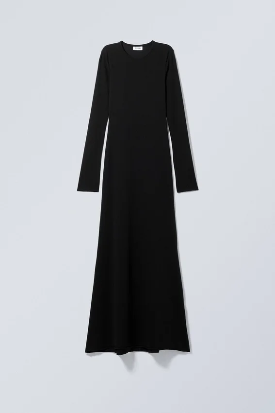 Long Sleeve Maxi Dress – Black Long Sleeve Maxi Dress – Black