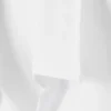 Long-Sleeved Asymmetric Mini Shirt Dress – White Long-Sleeved Asymmetric Mini Shirt Dress – White