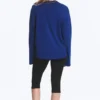 Long-Sleeved Boxy Cotton T-Shirt – Bright Blue Long-Sleeved Boxy Cotton T-Shirt – Bright Blue