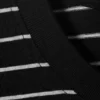 Long-Sleeved Boxy Cotton T-Shirt – Striped Black Long-Sleeved Boxy Cotton T-Shirt – Striped Black