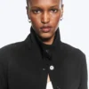 Long-Sleeved Buttoned Shirt – Black Long-Sleeved Buttoned Shirt – Black