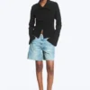 Long-Sleeved Buttoned Shirt – Black Long-Sleeved Buttoned Shirt – Black
