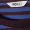 Long-Sleeved Cotton T-Shirt – Blue & Burgundy Stripes