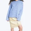 Long-Sleeved Cotton T-Shirt – Blue/White Stripes Long-Sleeved Cotton T-Shirt – Blue/White Stripes