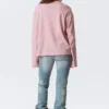 Long-Sleeved Cotton T-Shirt – Coral/Lilac Stripes Long-Sleeved Cotton T-Shirt – Coral/Lilac Stripes