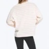 Long-Sleeved Cotton T-Shirt – Light Beige – Orange Stripe Long-Sleeved Cotton T-Shirt – Light Beige – Orange Stripe