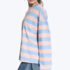 Long-Sleeved Cotton T-Shirt – Striped Pink/Blue Long-Sleeved Cotton T-Shirt – Striped Pink/Blue