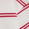 Long-Sleeved Cotton T-Shirt – White – Pink/Red Stripes Long-Sleeved Cotton T-Shirt – White – Pink/Red Stripes