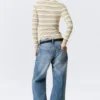 Long-Sleeved Fitted Polo Shirt – Yellow Multi Stripe Long-Sleeved Fitted Polo Shirt – Yellow Multi Stripe
