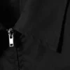 Long-Sleeved Fitted Zip Shirt – Black Long-Sleeved Fitted Zip Shirt – Black