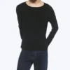 Long-Sleeved Henley T-Shirt – Black Long-Sleeved Henley T-Shirt – Black