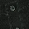 Long-Sleeved Henley T-Shirt – Dark Green