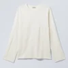 Long-Sleeved Inside-Out T-Shirt – Off-White Long-Sleeved Inside-Out T-Shirt – Off-White